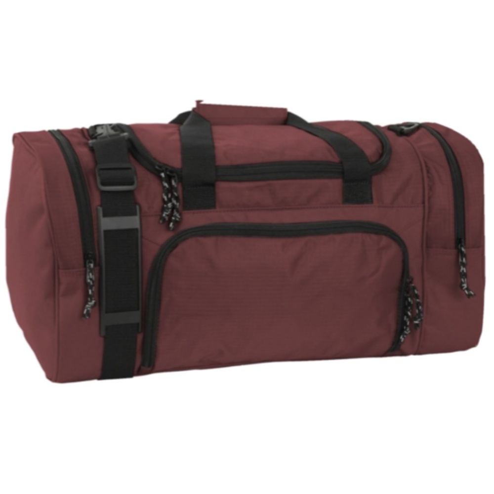 Coronado Carry-On Sport Locker Bag 21.0”x10.5”x10.5” Maroon W/Shoulder Strap